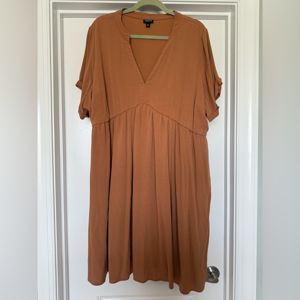 Torrid Brown V-Neck Dress